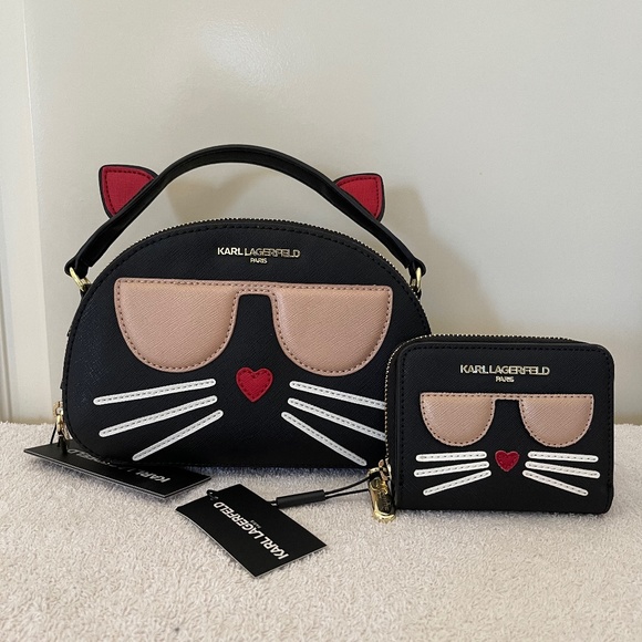 NWT Karl Lagerfeld Handbag and Wallet - Picture 1 of 9